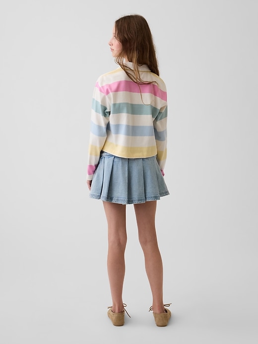 Image number 3 showing, Kids Denim Pleated Mini Skirt