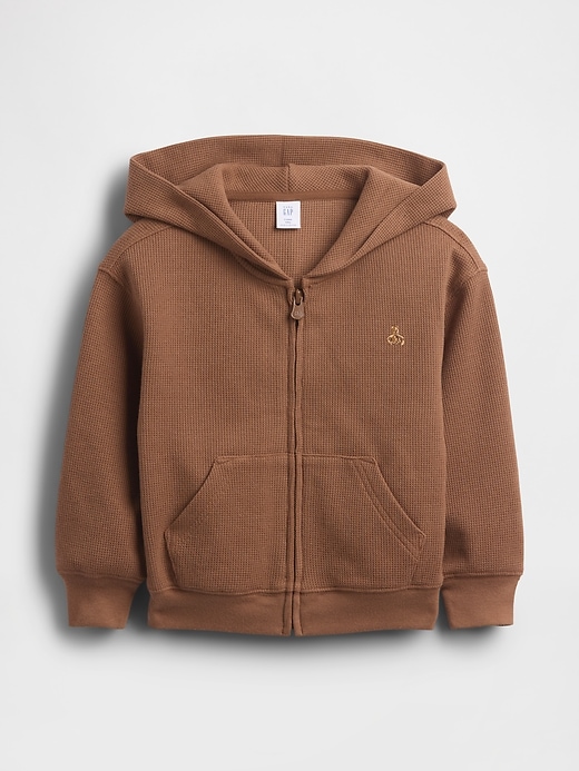 Image number 3 showing, Baby & Toddler Waffle Zip Hoodie