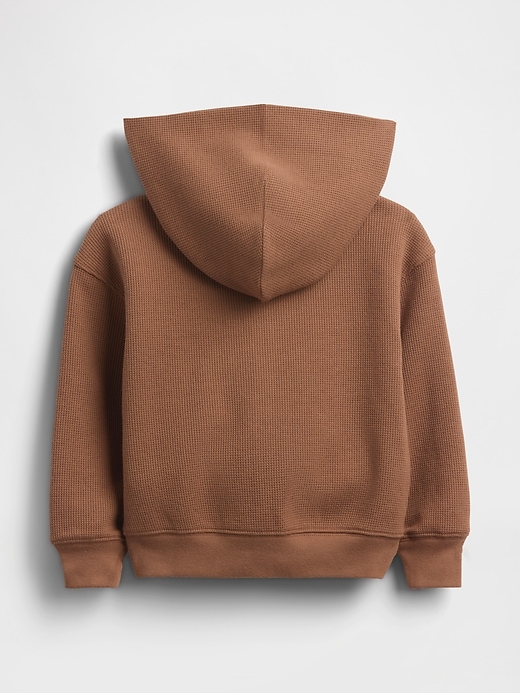 Image number 4 showing, Baby & Toddler Waffle Zip Hoodie