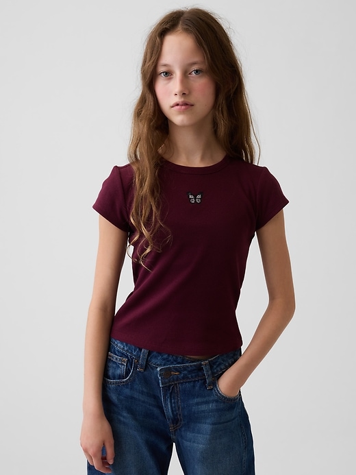 L'image numéro 1 présente T-shirt côtelé pour Enfant