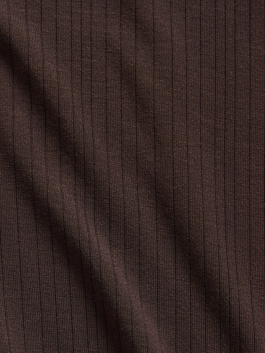 L'image numéro 4 présente T-shirt de pyjama côtelé en modal ultra-doux