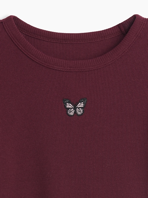 L'image numéro 4 présente T-shirt côtelé pour Enfant