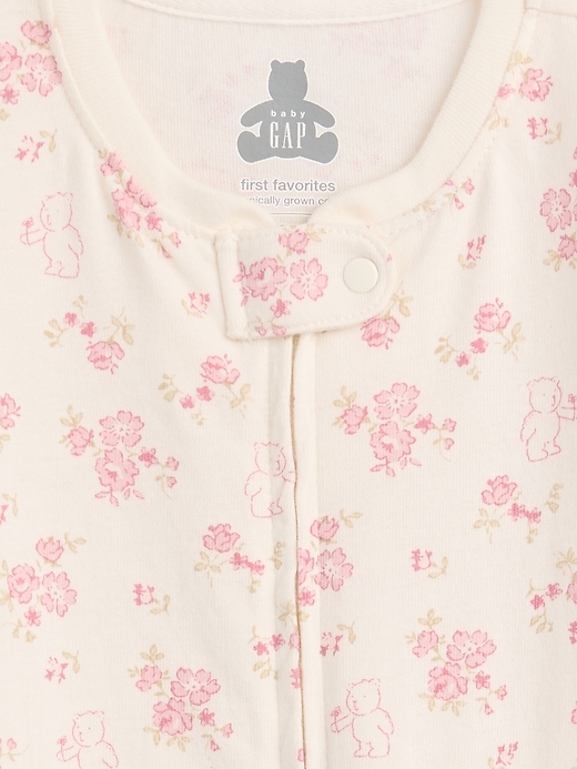 Image number 3 showing, Baby First Favorites Organic Cotton Footed One-Piece