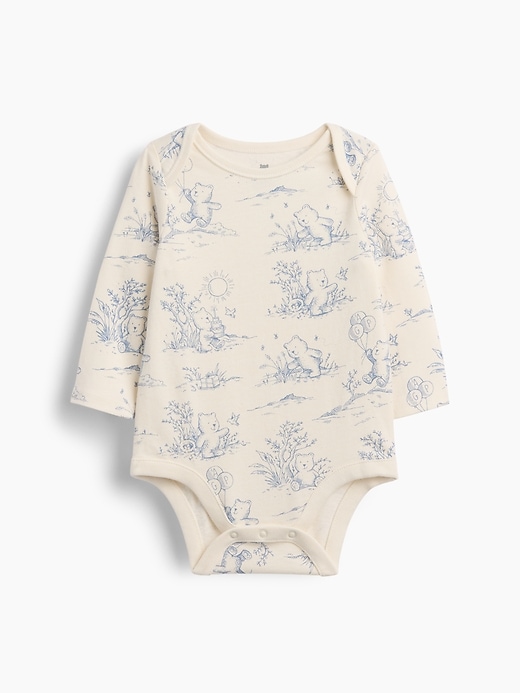 Image number 1 showing, Baby First Favorites Organic Cotton Bear Toile Bodysuit