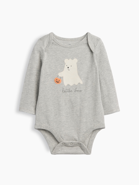 Baby First Favorites Organic Cotton Halloween Bear Bodysuit