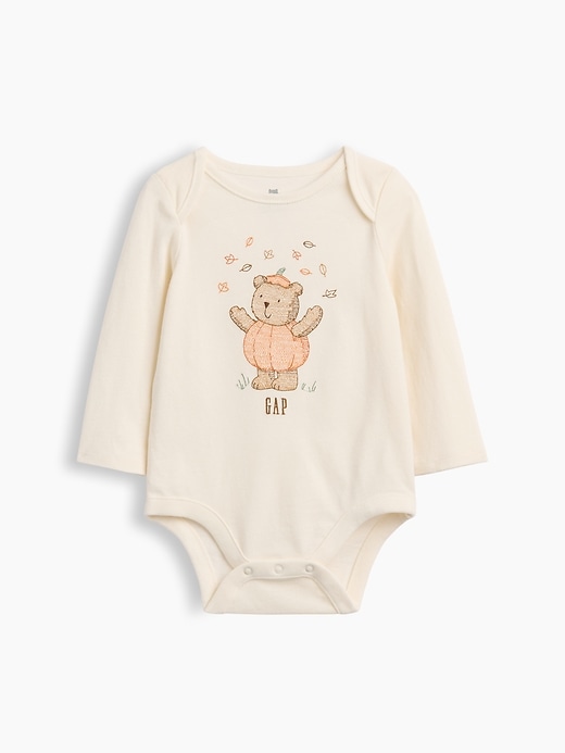 Image number 1 showing, Baby First Favorites Organic Cotton Halloween Bear Bodysuit