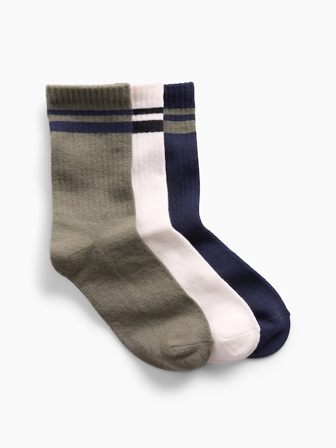 Kids Varsity Crew Socks (3-Pack)
