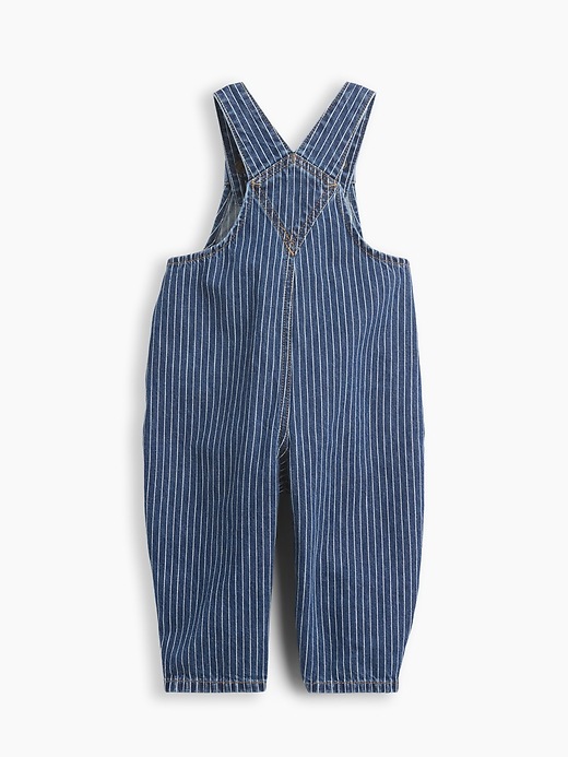 Image number 2 showing, Baby Denim Stripe Brannan Bear Overalls