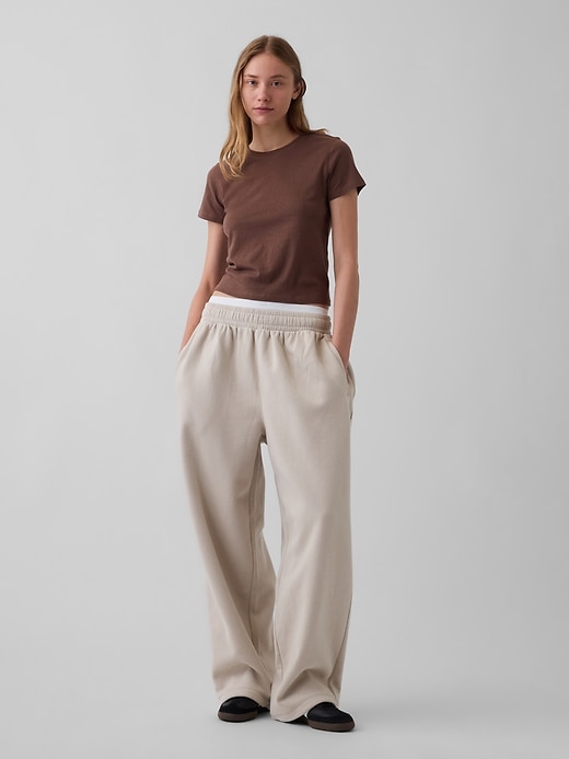 L'image numéro 6 présente Pantalon ballon en coton ouaté VintageDoux