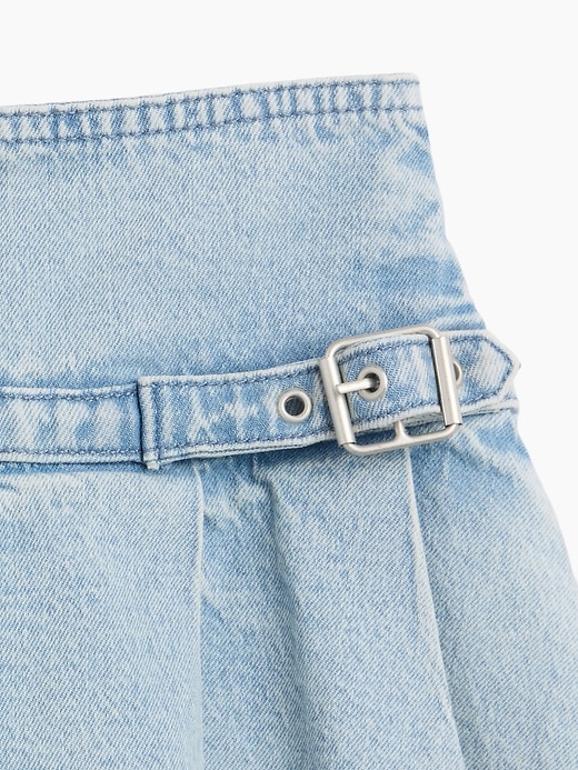 Image number 4 showing, Kids Denim Pleated Mini Skirt