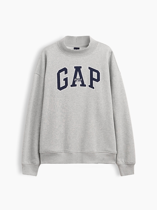 Image number 7 showing, VintageSoft Oversized Mockneck Logo Sweatshirt