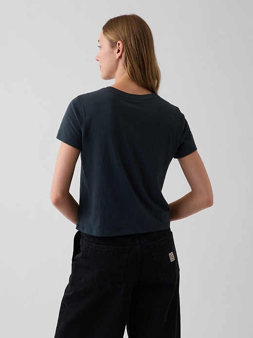 L'image numéro 3 présente T-shirt authentique rétréci en 100 % coton