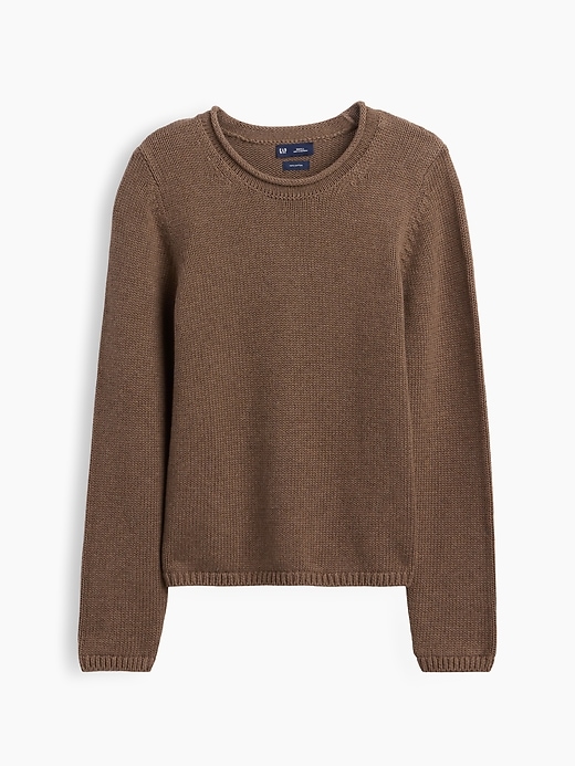 Image number 1 showing, 100% Cotton Rollneck Sweater