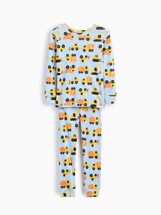 Image number 1 showing, Baby & Toddler Organic Brushed Cotton Construction Truck PJ Set