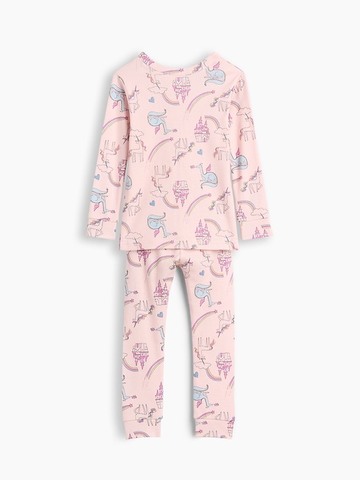 Image number 2 showing, Baby & Toddler Organic Brushed Cotton Unicorn PJ Set