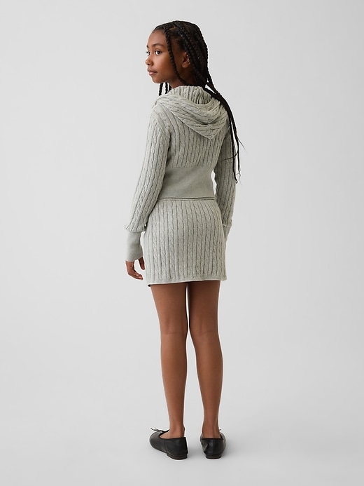 L'image numéro 3 présente Jupe-shirt en tricot torsadé pour Enfant