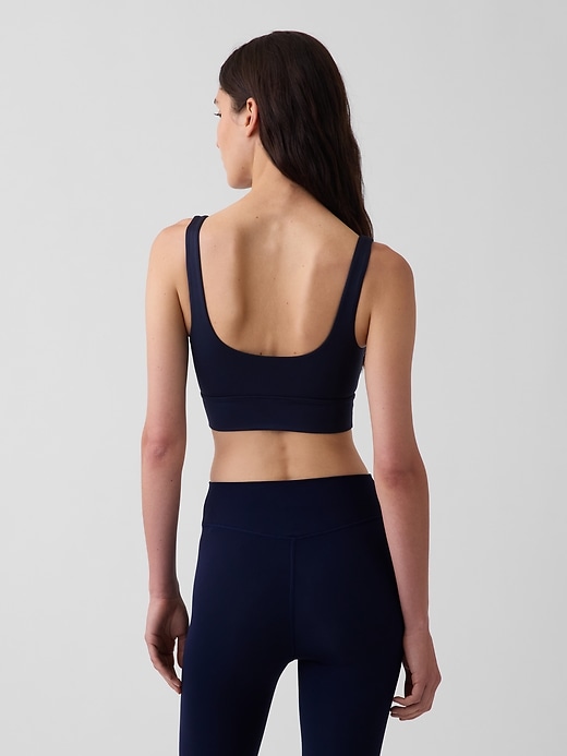 Image number 2 showing, GapFit Smooth Square-Neck Sports Bra