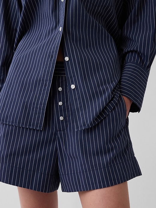 Image number 5 showing, Organic Cotton Poplin Stripe Boxer Shorts