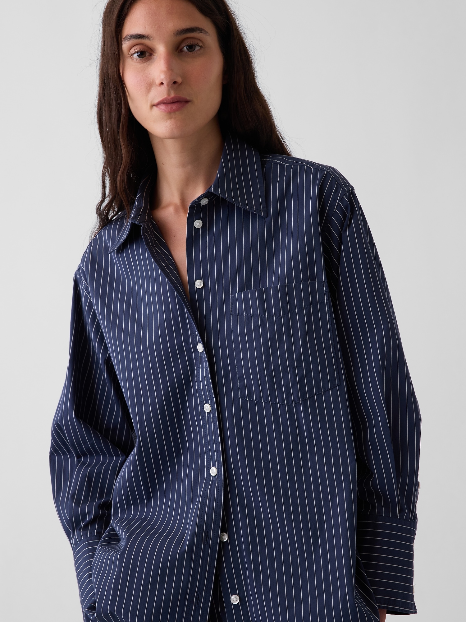 Organic Cotton Poplin Big Shirt