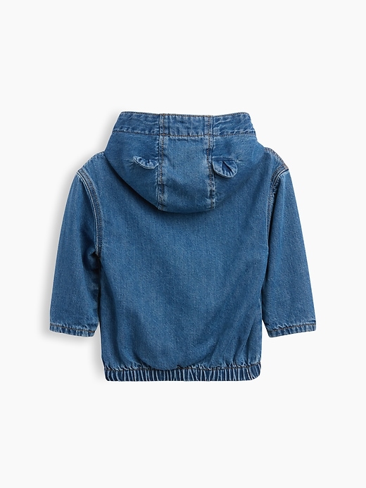 Image number 2 showing, Baby Denim Brannan Bear Hooded Jacket