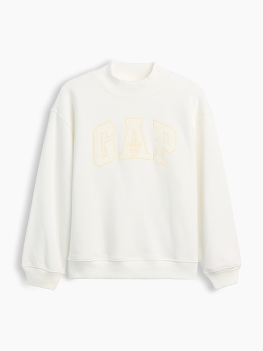 Image number 2 showing, Kids VintageSoft Oversized Mockneck Logo Sweatshirt