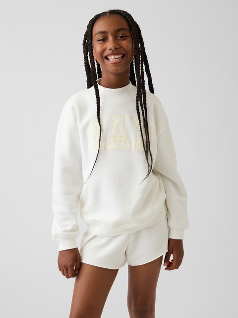 Kids VintageSoft Oversized Mockneck Logo Sweatshirt