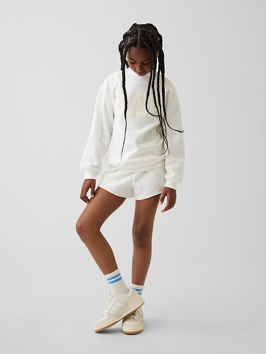 Image number 4 showing, Kids VintageSoft Oversized Mockneck Logo Sweatshirt