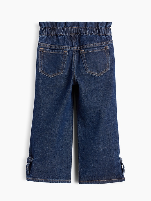 Image number 3 showing, Baby & Toddler Bow Split-Hem Stride Jeans