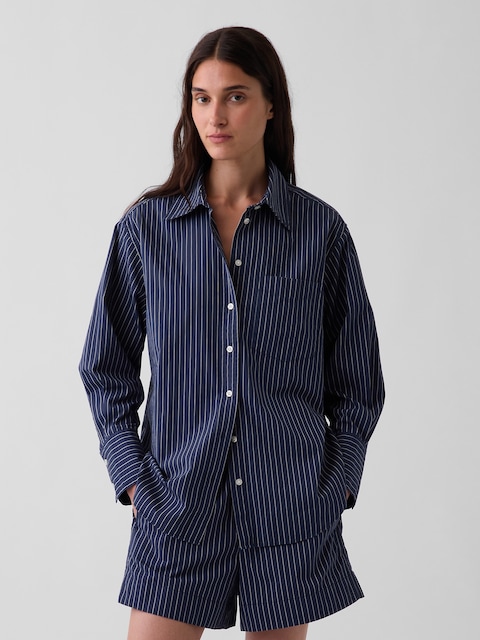 Organic Cotton Poplin Big Shirt