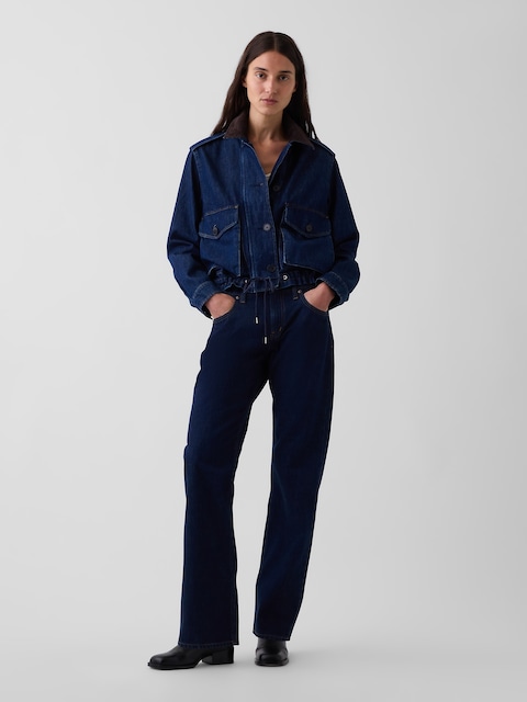 Mid Rise Straight Taper Jeans
