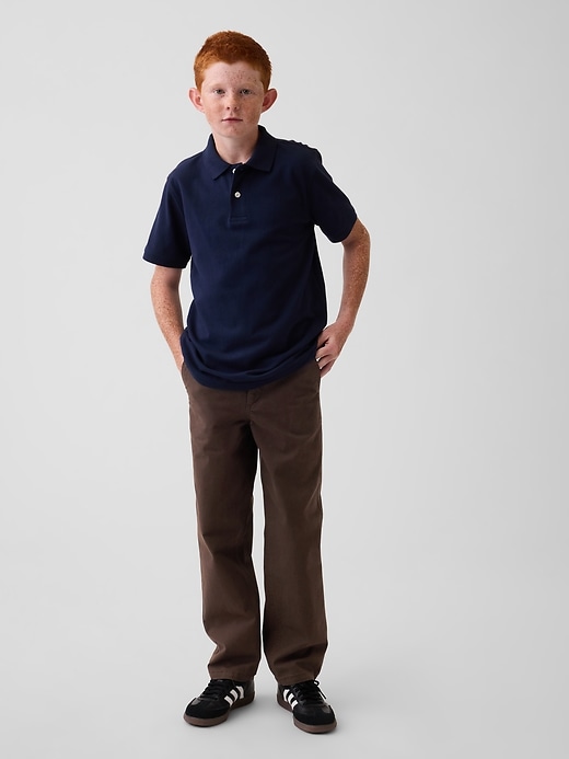 Image number 1 showing, Kids Modern Uniform Loose Khakis