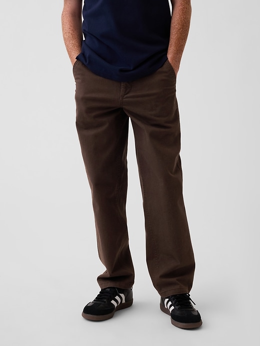 Image number 3 showing, Kids Modern Uniform Loose Khakis