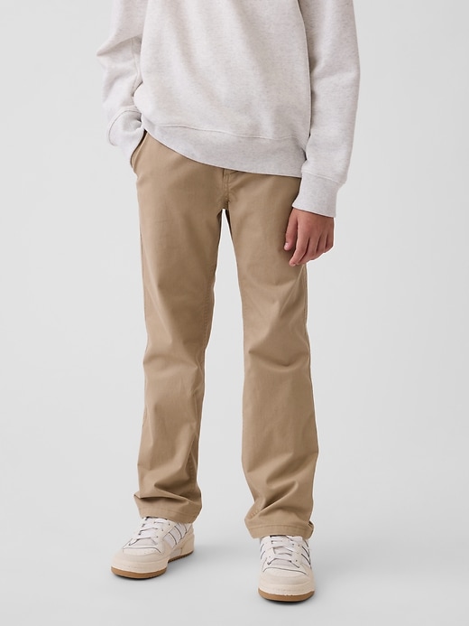 Image number 3 showing, Kids Modern Uniform Slim Straight Khakis