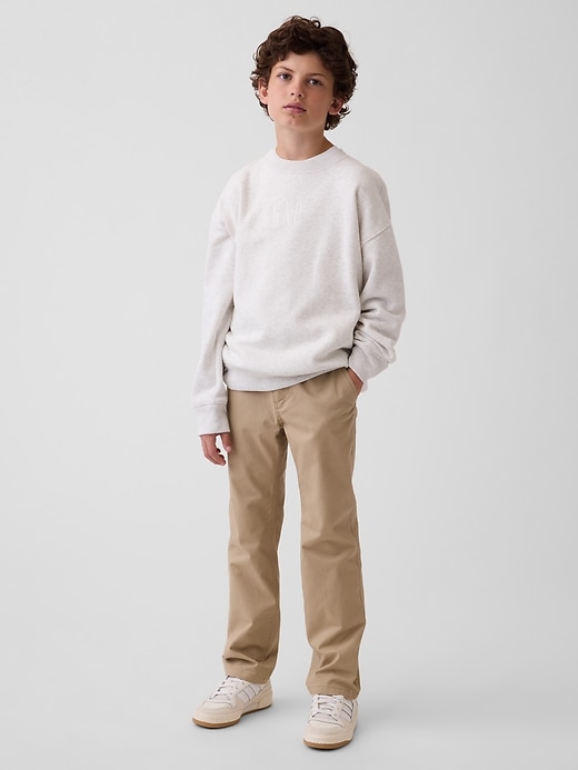 Image number 6 showing, Kids Modern Uniform Slim Straight Khakis