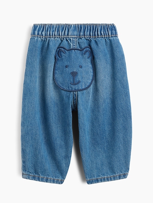 Image number 2 showing, Baby Brannan Bear Pull-on Barrel Jeans