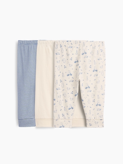 Image number 2 showing, Baby First Favorites Organic Cotton Pull-On Pants (3-Pack)