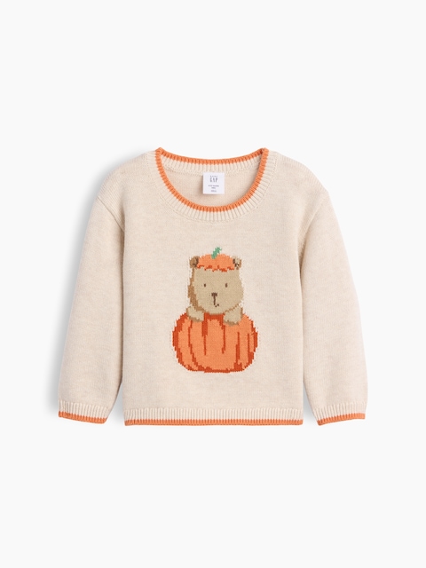 Baby Brannan Bear Pumpkin Sweater