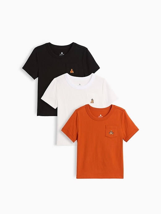 L'image numéro 1 présente T-shirt à poche Agencez à volonté pour Bébé et Tout-petit (paquet de 3)