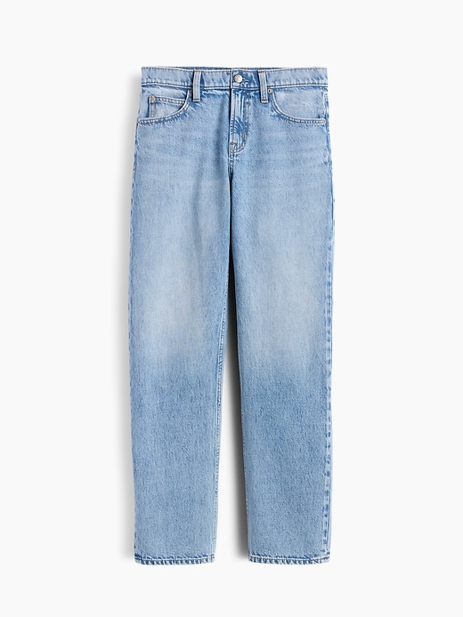 L'image numéro 7 présente Jean droit effilé à taille mi-basse