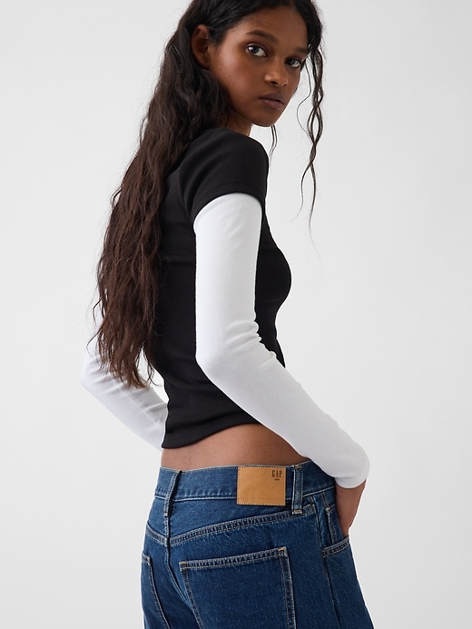 Image number 6 showing, The Hailey Low Rise Loose Jean