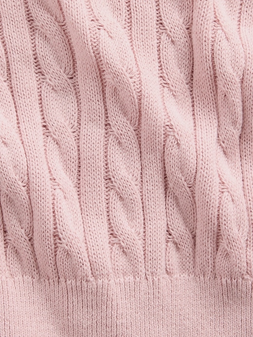 Image number 5 showing, Kids Cable-Knit Sweater Zip Hoodie