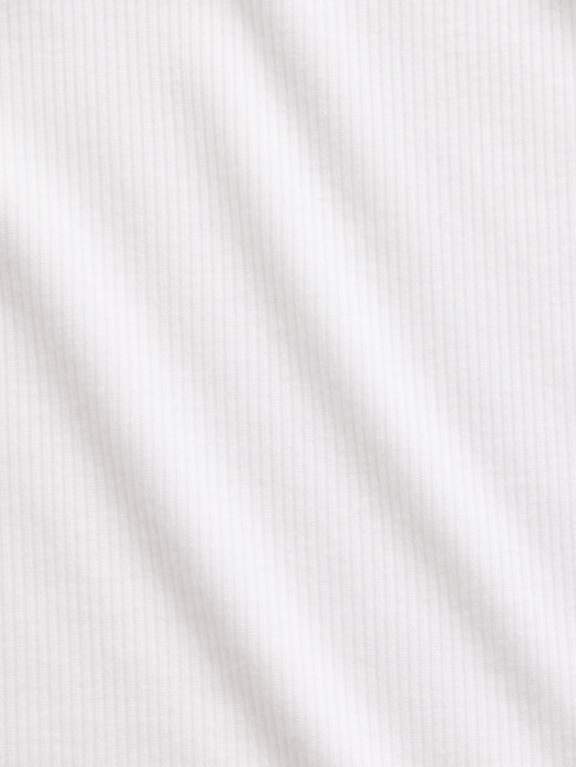 L'image numéro 4 présente Camisole de pyjama finement côtelé à dentelle