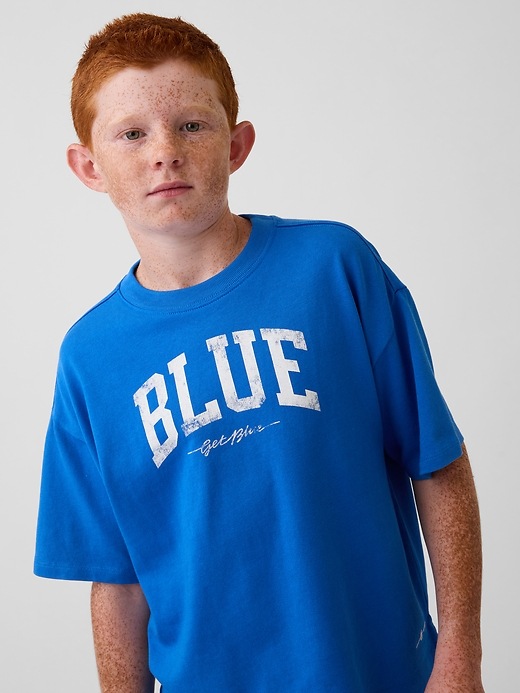 L'image numéro 1 présente T-shirt décontracté à logo Get Blue pour Enfant