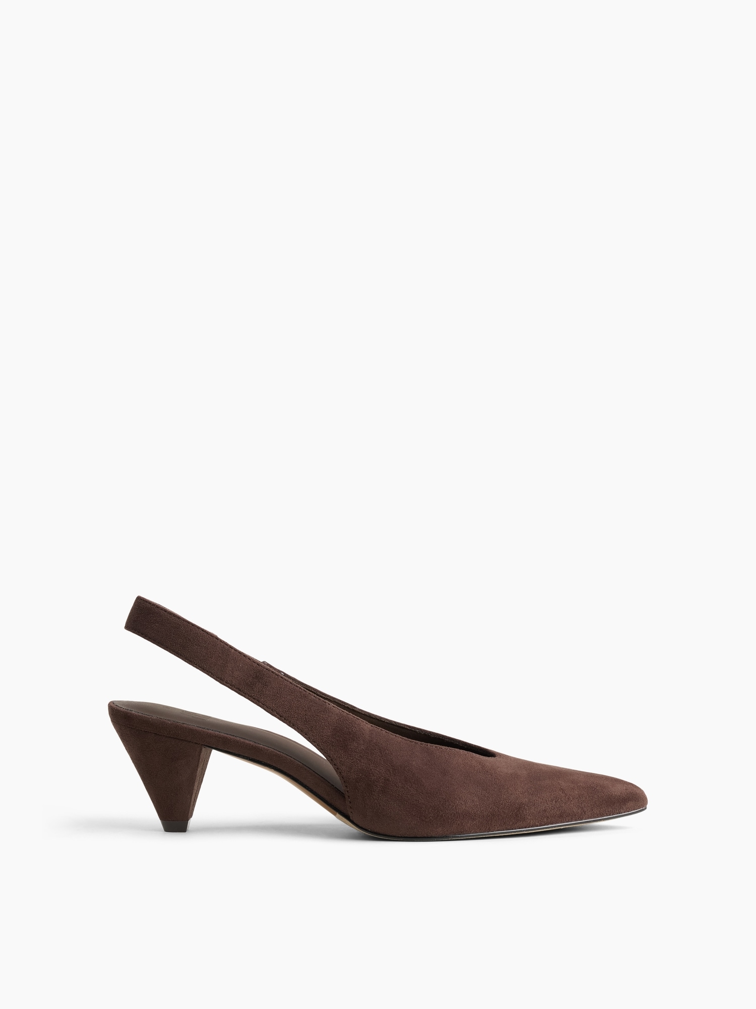 Vegan Suede Slingback Mules