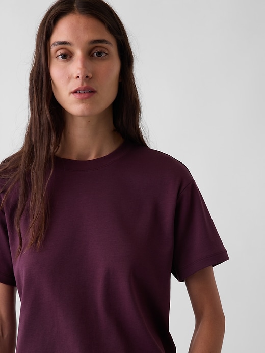 L'image numéro 4 présente T-shirt décontracté en coton Supima®