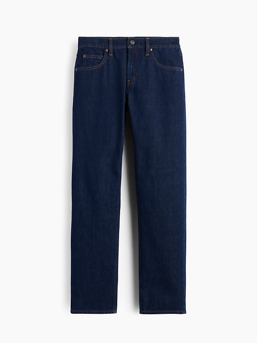 L'image numéro 8 présente Jean droit effilé à taille mi-basse