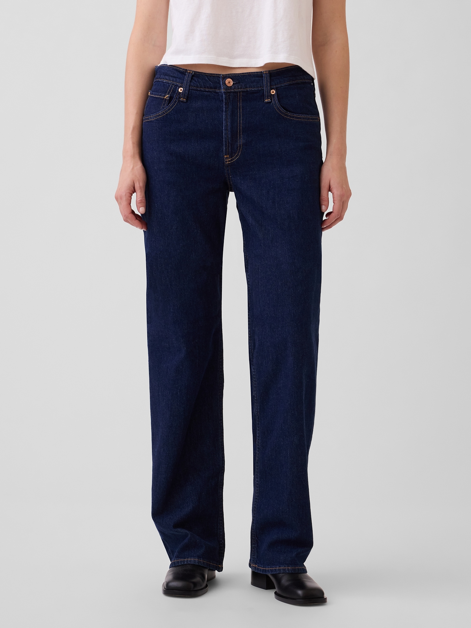 Low Rise '90s Loose Jeans