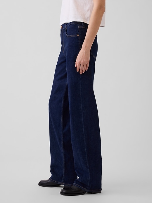 L'image numéro 3 présente Jean ample années 90 à taille basse