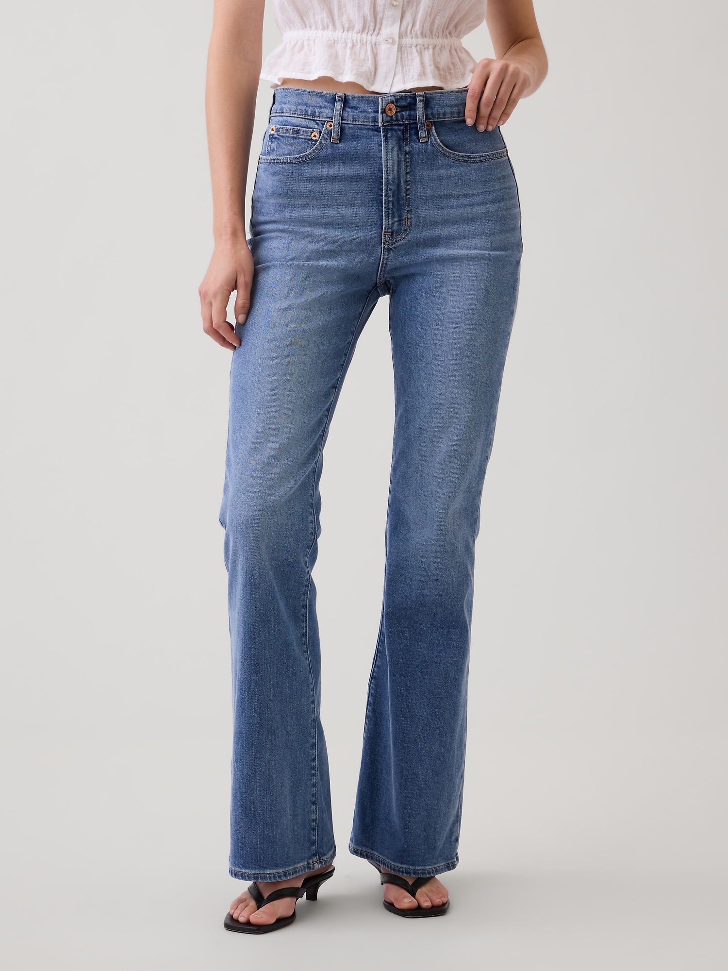 High Rise '70s Flare Jeans
