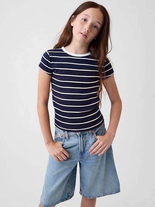 L'image numéro 1 présente T-shirt côtelé pour Enfant
